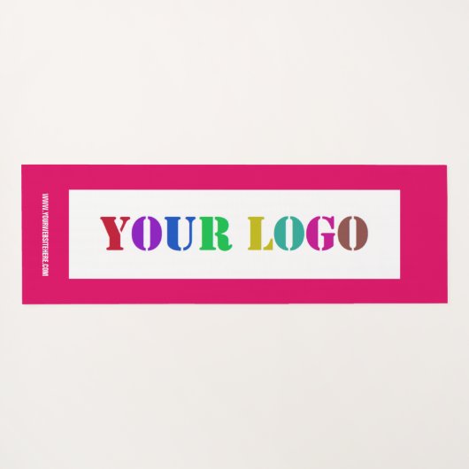 あなたのビジネスロゴヨガマットカスタム文字と色 ヨガマット (裏面(横))