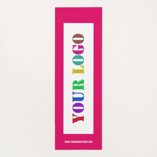 あなたのビジネスロゴヨガマットカスタム文字と色 ヨガマット (裏面)