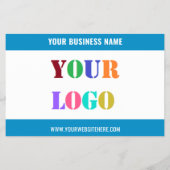 あなたのビジネスロゴ文字プロモーションフライヤーテンプレート チラシ (裏面)