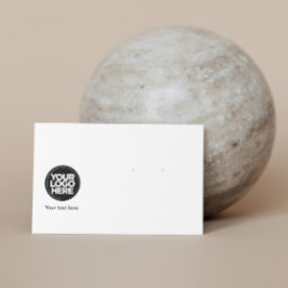 あなたのビジネスロゴ水平イヤリングディスプレイカード 名刺