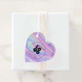 あなたのビジネスロゴ虹色ハート図形つるラベル フェイバータグ (インサイチュ)