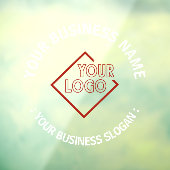 あなたのビジネスロゴ ウィンドウサイン (シート3)