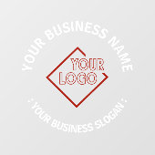 あなたのビジネスロゴ ウィンドウサイン (シート)