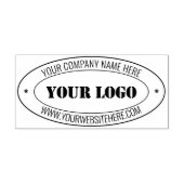 あなたのビジネスロゴ オーバルセルフインキングスタンプテンプレート セルフインキングスタンプ (デザイン)