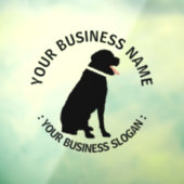 あなたのビジネスロゴ 犬をテーマに ウィンドウサイン (シート3)