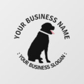 あなたのビジネスロゴ 犬をテーマに ウィンドウサイン (シート)
