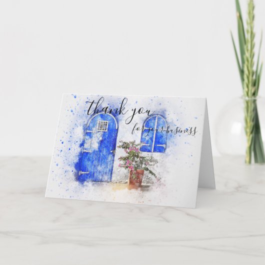 あなたのビジネス不動産仲介業者の不動産をありがとう サンキューカード (正面)