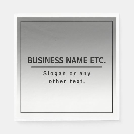 あなたのビジネス名またはブランド等 スタンダードランチョンナプキン (正面)