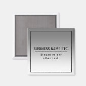 あなたのビジネス名またはブランド等 マグネット (正面/裏面)