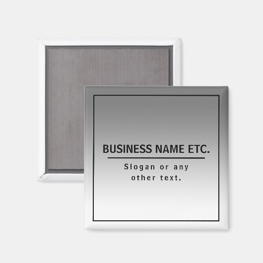 あなたのビジネス名またはブランド等 マグネット (正面/裏面)