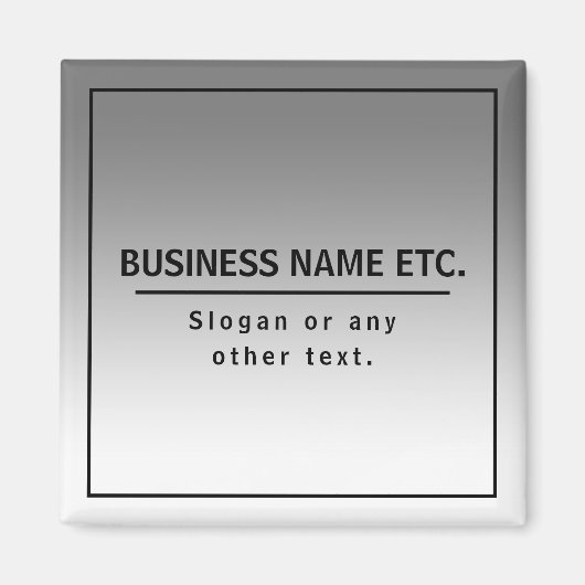 あなたのビジネス名またはブランド等 マグネット (正面)