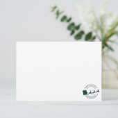 あなたのビジネス名クリスマスホリデーカスタムズ サンキューカード (スタンド正面)