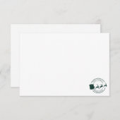 あなたのビジネス名クリスマスホリデーカスタムズ サンキューカード (正面/裏面)