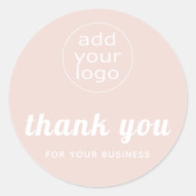 あなたのビジネス感謝していにあなたのロゴをピンク