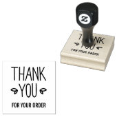 あなたのビジネス感謝していの美しい脚本 ラバースタンプ (押印)