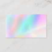 あなたのビジネス感謝していカードの古典的なホログラフィエレガントック 名刺 (裏面)