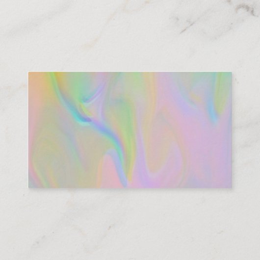 あなたのビジネス感謝していカードの古典的なホログラフィエレガントック 名刺 (裏面)