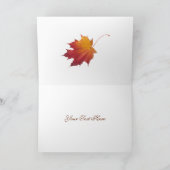 あなたのビジネス紅葉Notecardのために感謝した シーズンカード (内部)