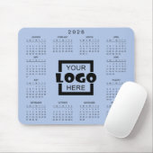 あなたのビジネス ロゴ入り 2026年 カレンダー マウスパッド (マウス)