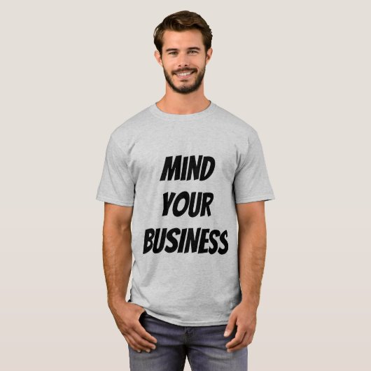 あなたのビジネスTシャツを気にして下さい Tシャツ (正面フル)