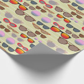 あなたのビーチのパーティーのギフトのためのサングラス ラッピングペーパー (角)