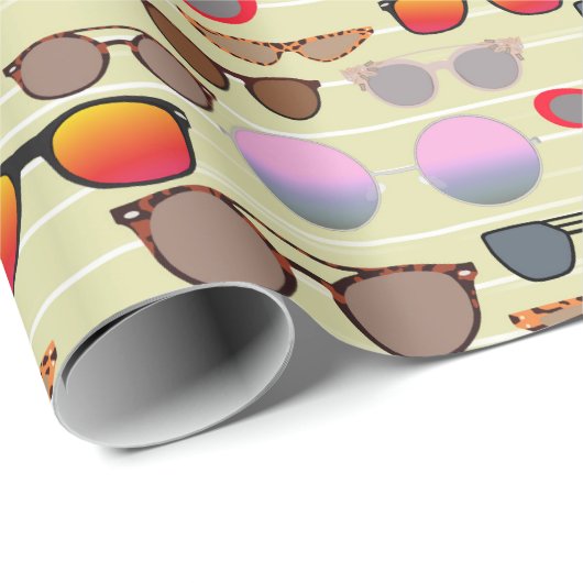 あなたのビーチのパーティーのギフトのためのサングラス ラッピングペーパー (ロールコーナー)