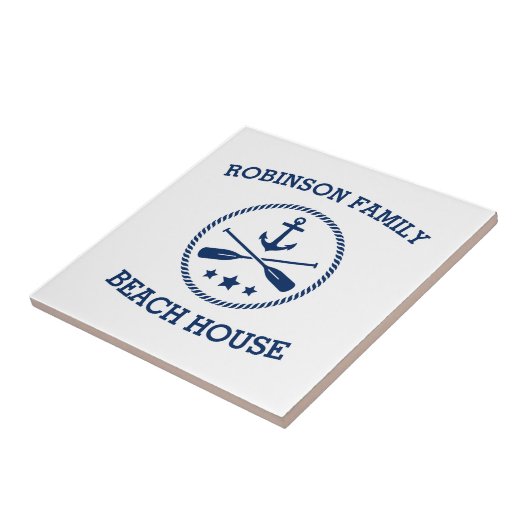 あなたのビーチハウスファミリーネームいかりオーズスターズ タイル (側面)