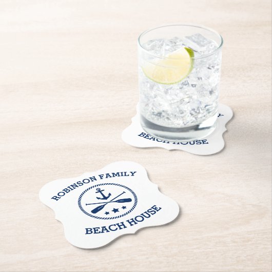 あなたのビーチハウスファミリーネームいかりオーズスターズ ペーパーコースター (インサイチュ)