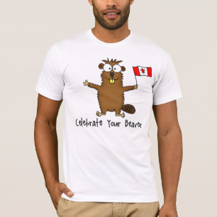 あなたのビーバーのTシャツを祝って下さい Tシャツ