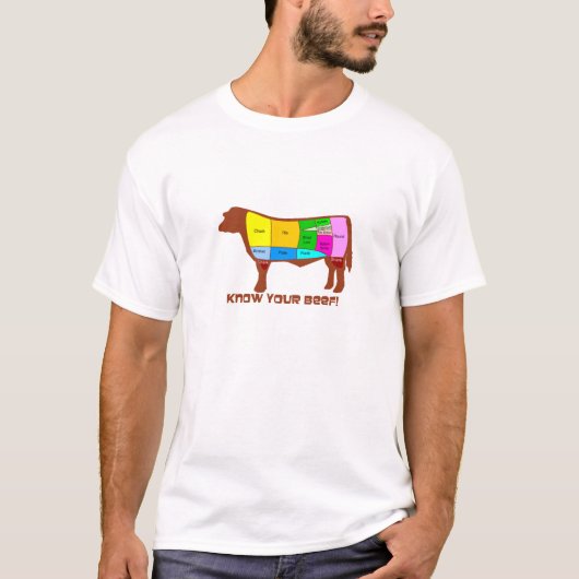あなたのビーフを知って下さい Tシャツ (正面)