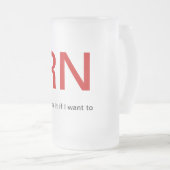 あなたのビールを看護して下さい フロストグラスビールジョッキ (正面右)