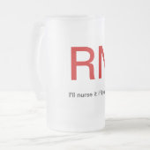 あなたのビールを看護して下さい フロストグラスビールジョッキ (正面左)