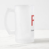 あなたのビールを看護して下さい フロストグラスビールジョッキ (左)