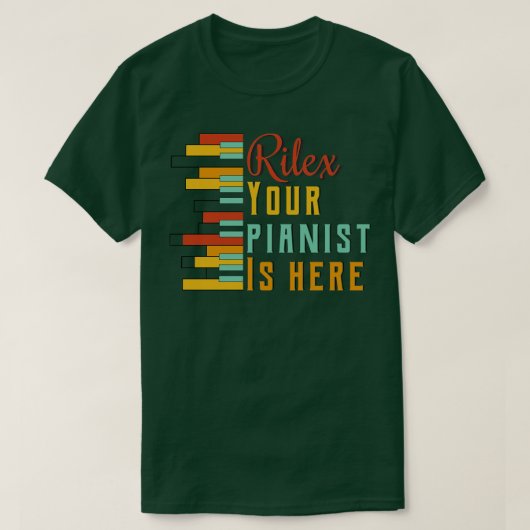 あなたのピアニストが来ている Tシャツ (デザイン正面)