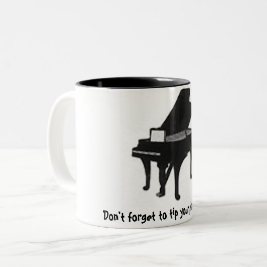 あなたのピアノ奏者をひっくり返すために忘れないで下さい! マグ (正面左)