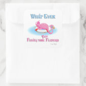 あなたのピンクのフラミンゴを浮かべるものは スクエアシール (バッグ)