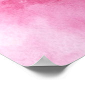 あなたのピンクの水の色の背景 ポスター (角)