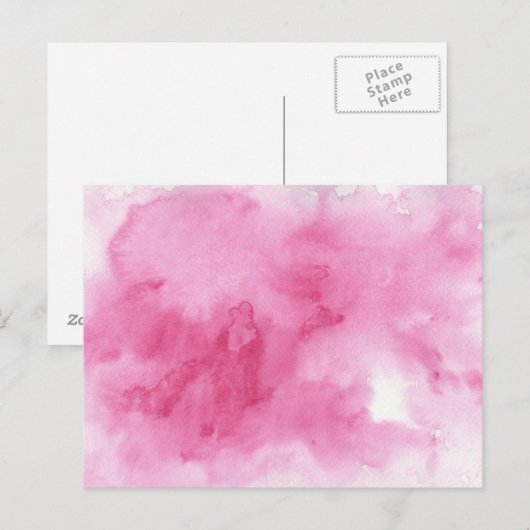 あなたのピンクの水の色の背景 ポストカード (正面/裏面)
