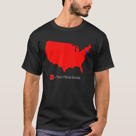 あなたのピ最低ザ・アメリカの地図 Tシャツ (正面)