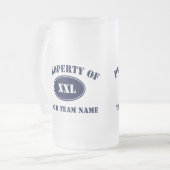 あなたのファンタジーのチームの特性 フロストグラスビールジョッキ (正面左)