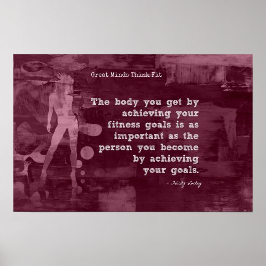 あなたのフィットネスゴールを達成！ ポスター (正面)