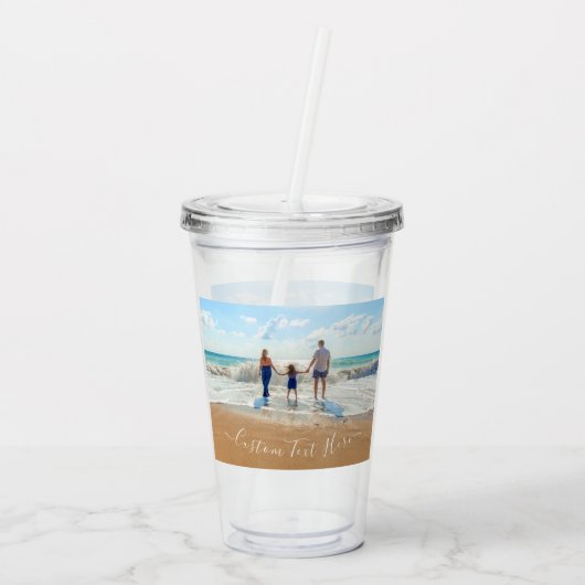 あなたのフォトアクリルタンブラーとカスタム文字 アクリルタンブラー (裏面)