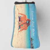 あなたのフォトゴルフヘッドカバーとカスタム文字 ゴルフヘッドカバー (回転90)