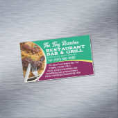 あなたのフォトシェフ調理師レストランケータリングサービス マグネット名刺 (インサイチュ)