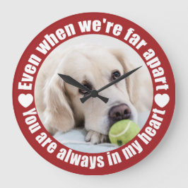 あなたのフォトファーアパートラブウォール時計 ラージ壁時計