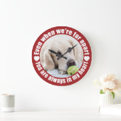 あなたのフォトファーアパートラブウォール時計 ラージ壁時計 (ホーム)