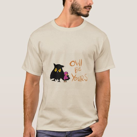 あなたのフクロウ Tシャツ (正面)