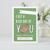 あなたのフットボール教室のバレンタインデーカードをキックアウト 招待状 (スタンド正面)