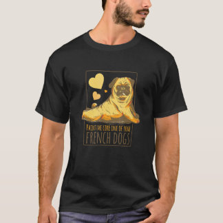 あなたのフランス犬のように私を描いて フランス・ブルドッグ Tシャツ