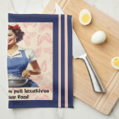 あなたのフードタオルに下剤を入れさせないで キッチンタオル (四つ折り)